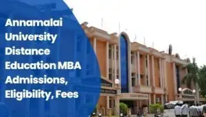 Annamalai University Distance Education MBA